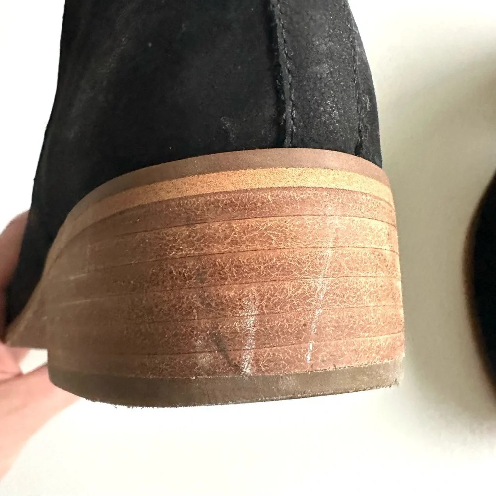 BP Black Suede Ankle Booties